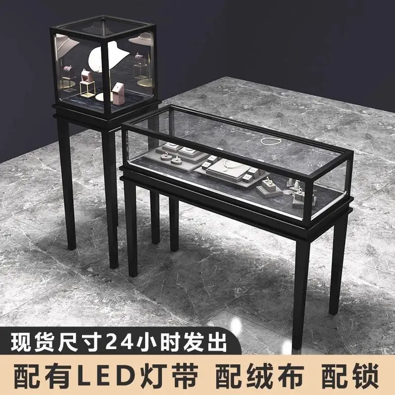Custom. Stainless Steel Gold Jewelry Display Cabinet Made of Glass Watch Showcase Can Be Customized 45*45*140 Straight Leg High
Custom. Stainless Steel Gold Jewelry Display Cabinet Made of Glass Watch Showcase Can Be Customized 45*45*140 Straight Leg High