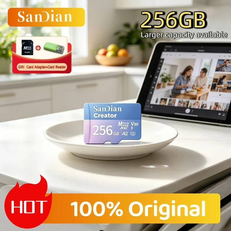 Dash Cam Surveillance Original 128GB 256GB V30 U3 High Endurance Micro TF SD Card For Home Security Full HD Recording
Dash Cam Surveillance Original 128GB 256GB V30 U3 High Endurance Micro TF SD Card For Home Security Full HD Recording
