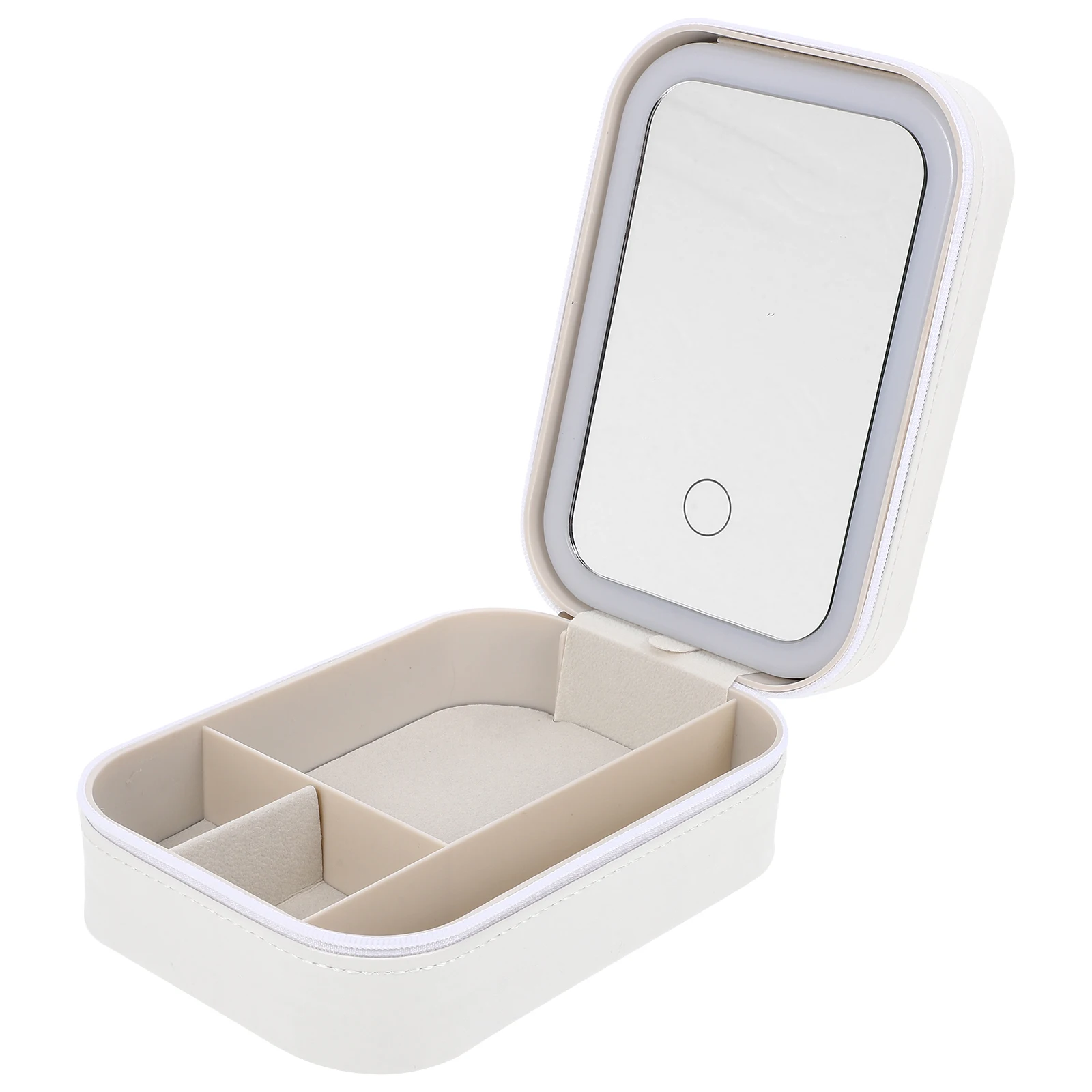 Cream White Case Makeup Organizer Box Travel Lighted Mirror Travel Organizer Portable Cosmetics Storage Box Jewelry Holder
Cream White Case Makeup Organizer Box Travel Lighted Mirror Travel Organizer Portable Cosmetics Storage Box Jewelry Holder