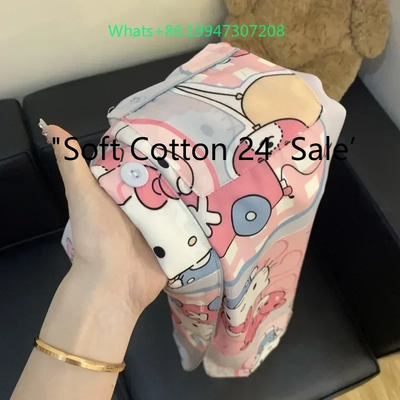 Новинка 2025, фиолетовая милая пижама Hello Kitty, повседневный комплект из двух предметов, шорты с короткими рукавами, женская домашняя одежда с героями мультфильмов Hello Kitty
Новинка 2025, фиолетовая милая пижама Hello Kitty, повседневный комплект из двух предметов, шорты с короткими рукавами, женская домашняя одежда с героями мультфильмов Hello Kitty