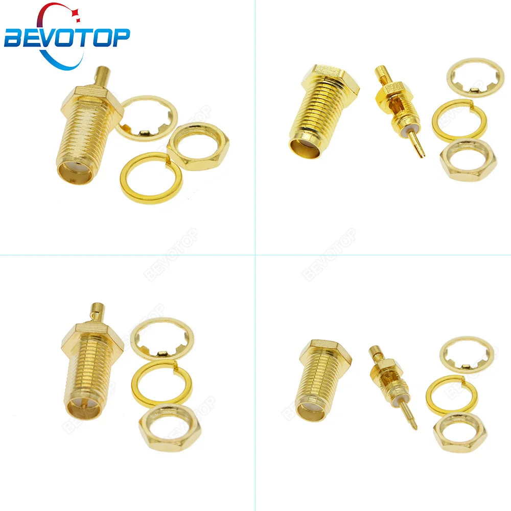 100pcs/lot SMA Female Jack Or RP-SMA Female Jack Center Nut Bulkhead solder RF0.81/RF1.13 Cable RF Connector Gold Plated 50 Ohm
100pcs/lot SMA Female Jack Or RP-SMA Female Jack Center Nut Bulkhead solder RF0.81/RF1.13 Cable RF Connector Gold Plated 50 Ohm