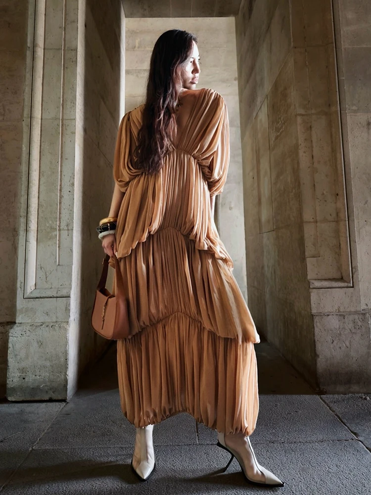 2026 Summer New Design - Sexy Deep-V Ruffled Evening Gown for Ladies - Multi-layered Drape and Loose Fit Dress
2026 Summer New Design - Sexy Deep-V Ruffled Evening Gown for Ladies - Multi-layered Drape and Loose Fit Dress