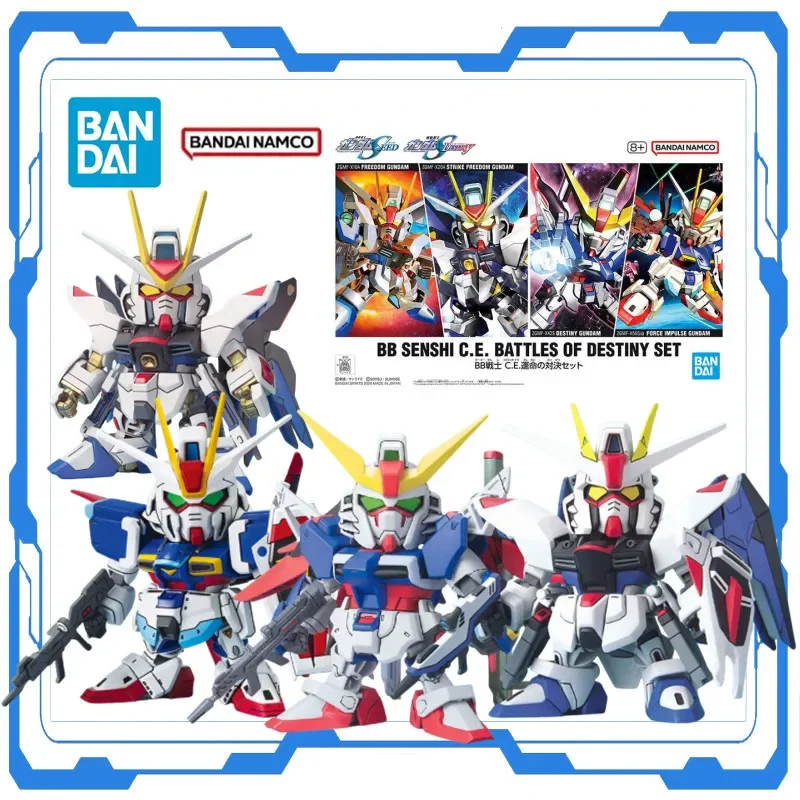 Bandai Genuine Gundam Anime Model Action Figure BB SENSHI C.E. BATTLES OF DESTINY SET SD Gundam Assembly Model Toys Gifts
Bandai Genuine Gundam Anime Model Action Figure BB SENSHI C.E. BATTLES OF DESTINY SET SD Gundam Assembly Model Toys Gifts
