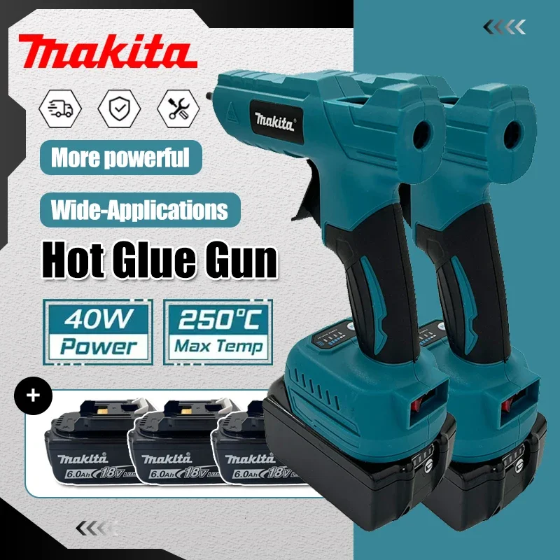 Беспроводной электрический ручной клеевой пистолет Makita для ремонта и DIY, термопистолет для сварки, с насадкой против ожогов, для аккумулятора 20В
Беспроводной электрический ручной клеевой пистолет Makita для ремонта и DIY, термопистолет для сварки, с насадкой против ожогов, для аккумулятора 20В