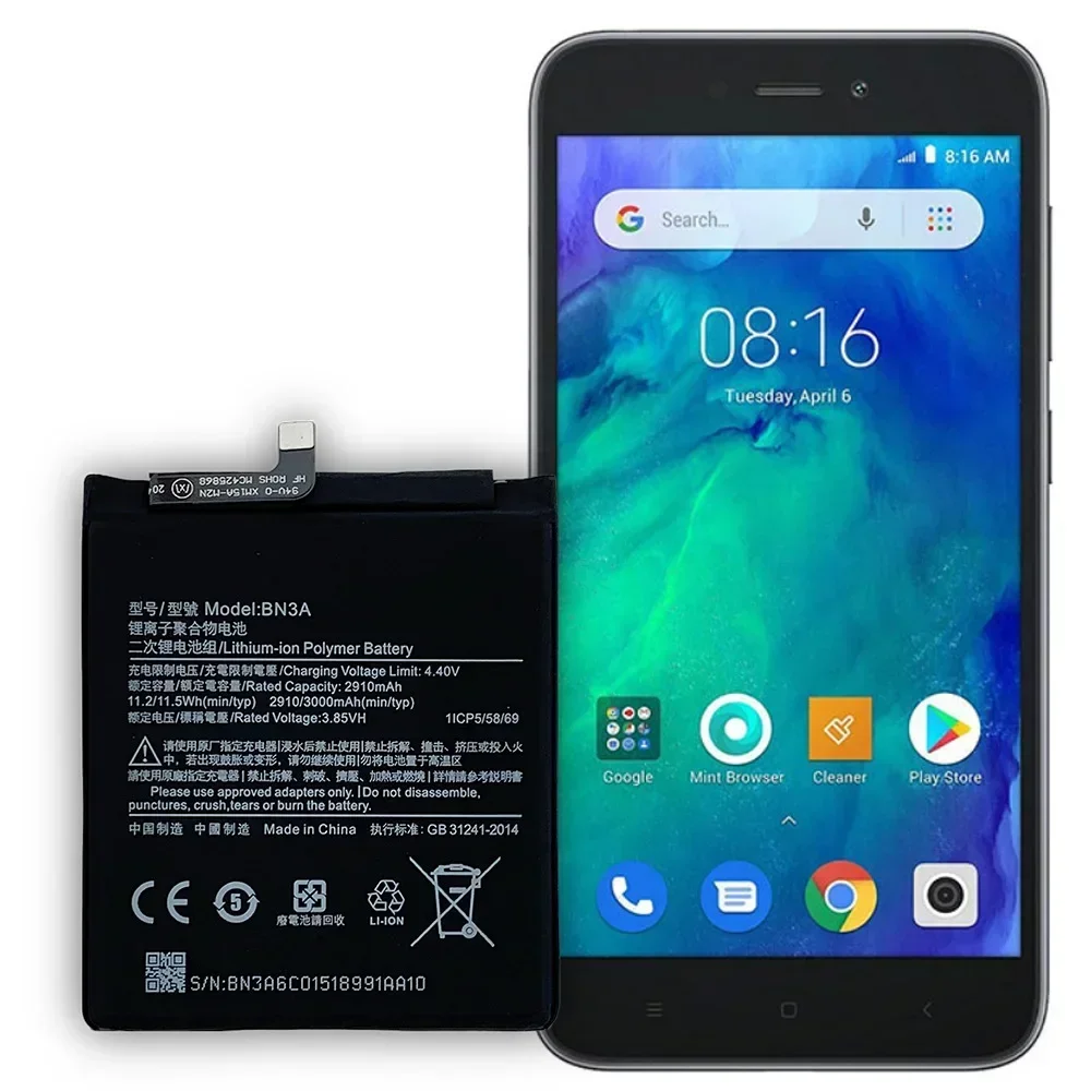 Аккумулятор BN3A 3000 мАч для Xiaomi Redmi Go RedmiGo, высококачественные сменные аккумуляторы для мобильных телефонов
Аккумулятор BN3A 3000 мАч для Xiaomi Redmi Go RedmiGo, высококачественные сменные аккумуляторы для мобильных телефонов