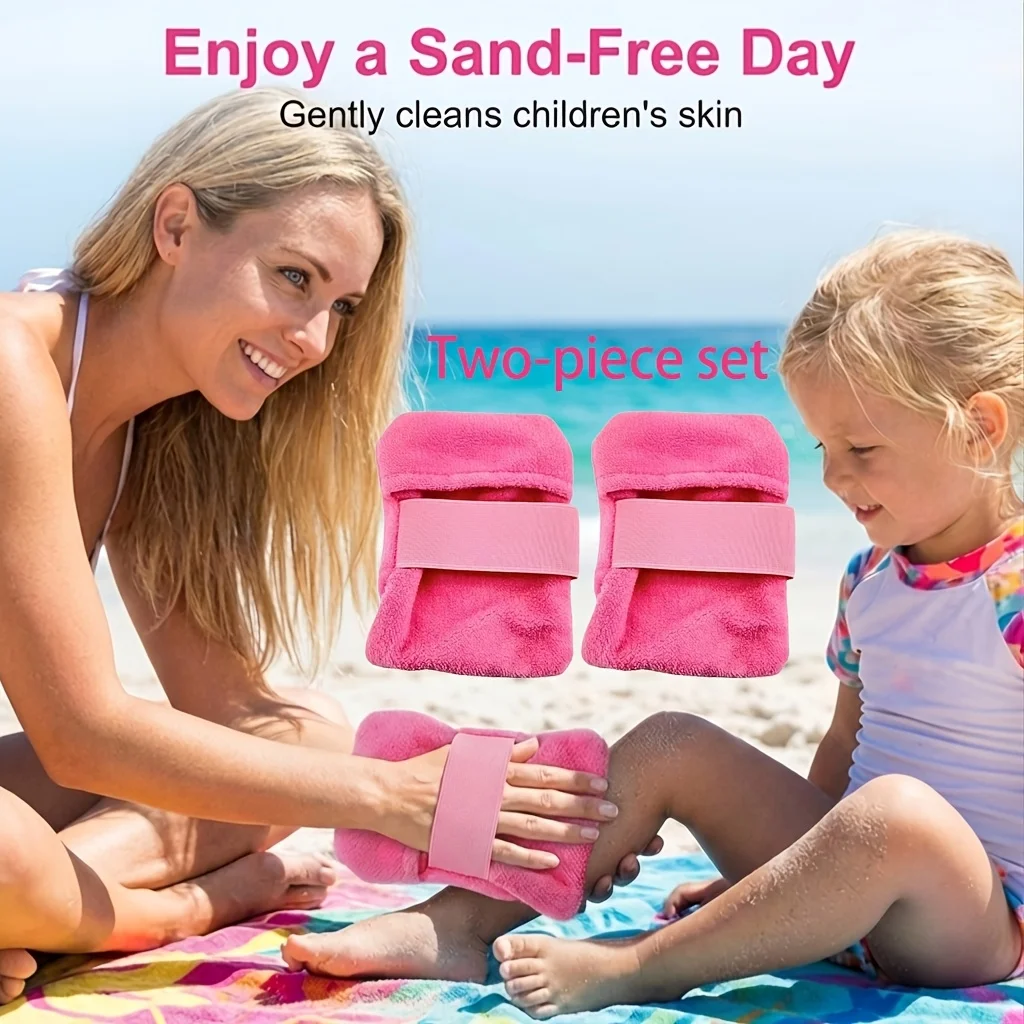 2-Pack Summer Sand Removal Towels, portable coral fleece beach sand remover brushes, perfect for camping and vacations.
2-Pack Summer Sand Removal Towels, portable coral fleece beach sand remover brushes, perfect for camping and vacations.