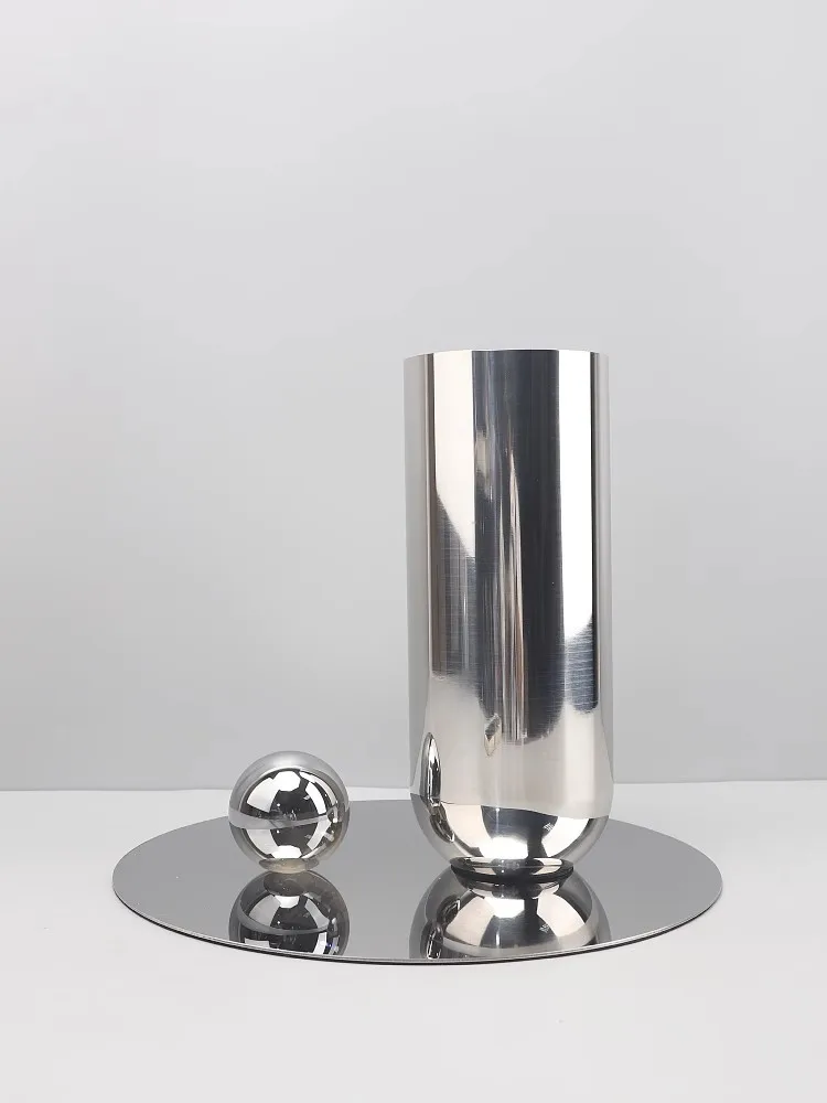 Modern Simple Style Home Decoration Countertop Vase High-End Hotel Stainless Steel Material Dining room Vestibule Ornaments Vase
Modern Simple Style Home Decoration Countertop Vase High-End Hotel Stainless Steel Material Dining room Vestibule Ornaments Vase