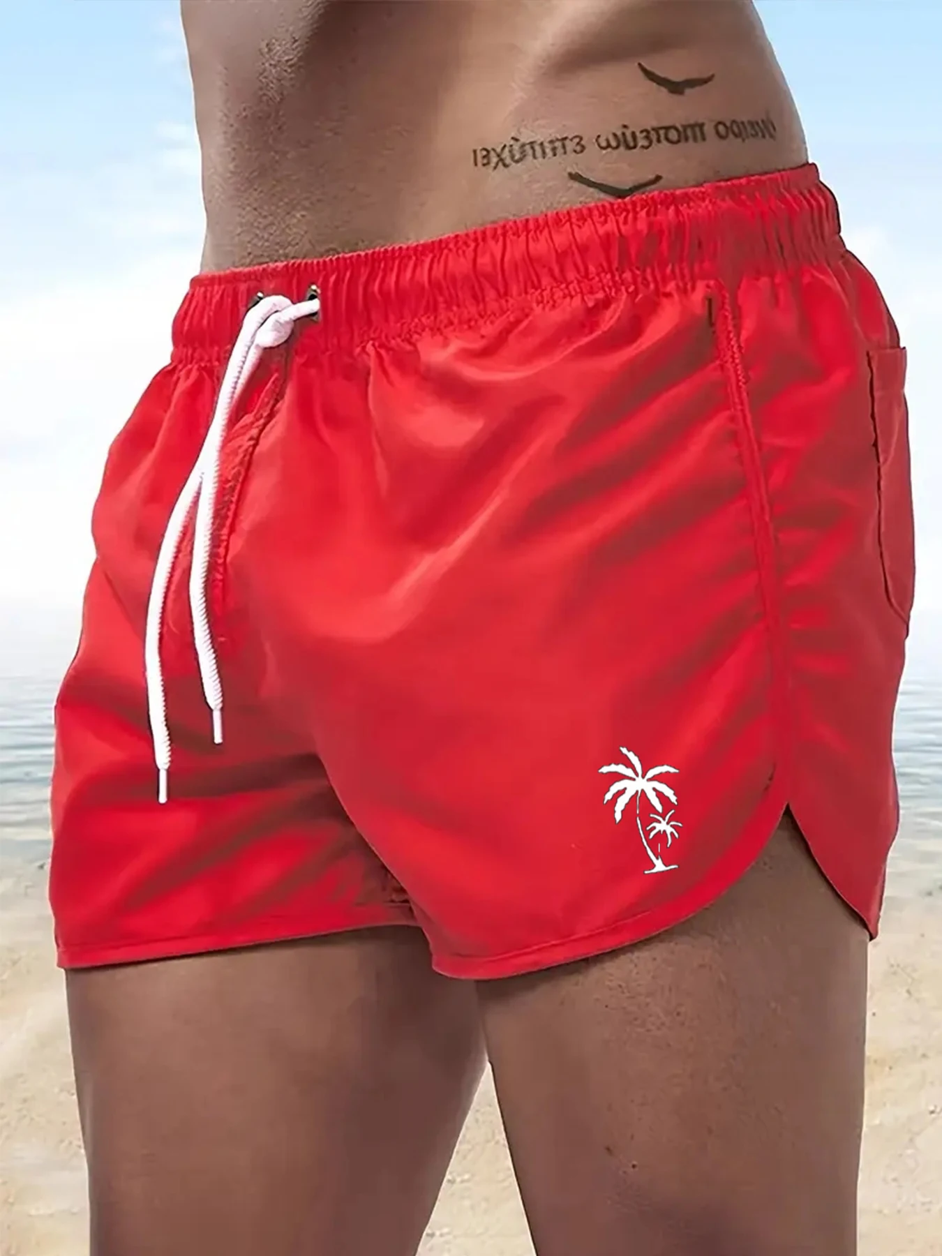 Men's Quick Dry Athletic Shorts with Coconut Tree Graphic, Elastic Waist Drawstring Lightweight Summer Beach & Vacation Trunks
Men's Quick Dry Athletic Shorts with Coconut Tree Graphic, Elastic Waist Drawstring Lightweight Summer Beach & Vacation Trunks