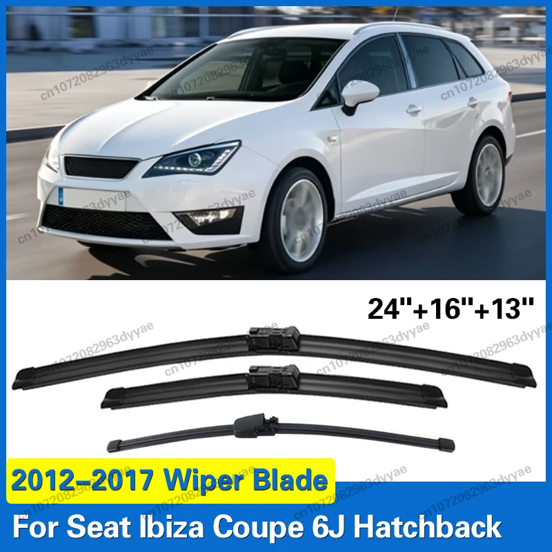 For Seat Ibiza Coupe 6J Hatchback 2012-2017 Front Rear Wiper Blades Windshield Windscreen Window Cutter Accessories 24"+16"+13"
For Seat Ibiza Coupe 6J Hatchback 2012-2017 Front Rear Wiper Blades Windshield Windscreen Window Cutter Accessories 24"+16"+13"
