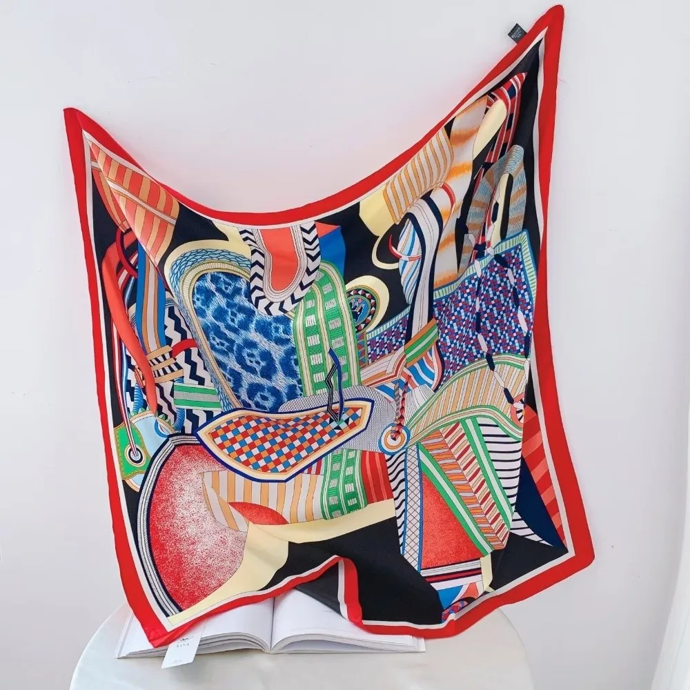 Luxury Flowers Print Women Silk Scarf Square Breathable Headband Scarf Large All-Match Hijab Bandana Bag
Luxury Flowers Print Women Silk Scarf Square Breathable Headband Scarf Large All-Match Hijab Bandana Bag