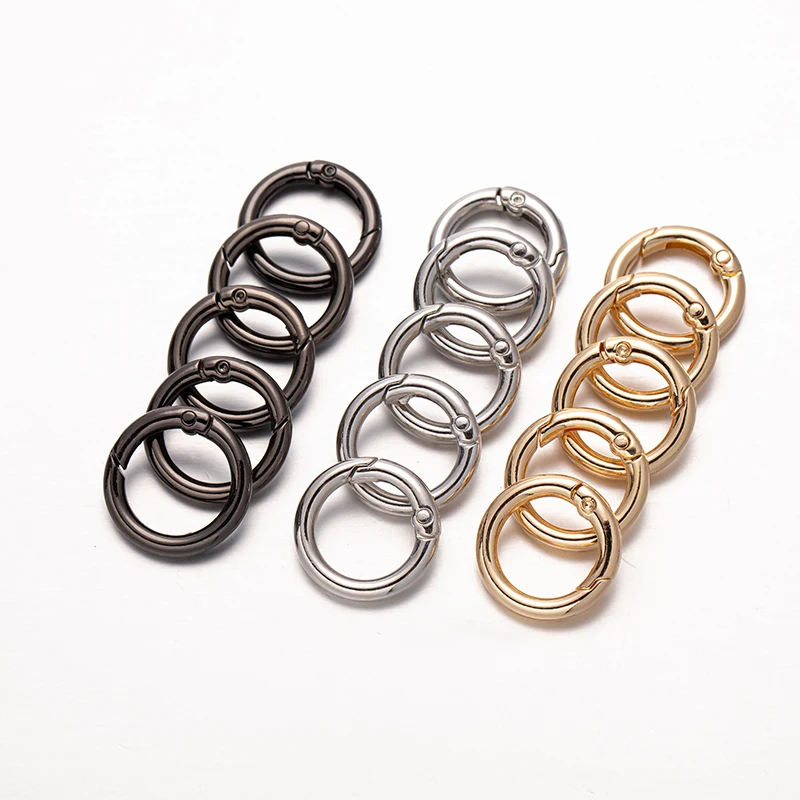 5Pcs O Ring Spring Clasps Openable Round Carabiner Keychain Ring Connector Bag Clips Hook Dog Chain Buckles DIY Jewelry Making
5Pcs O Ring Spring Clasps Openable Round Carabiner Keychain Ring Connector Bag Clips Hook Dog Chain Buckles DIY Jewelry Making