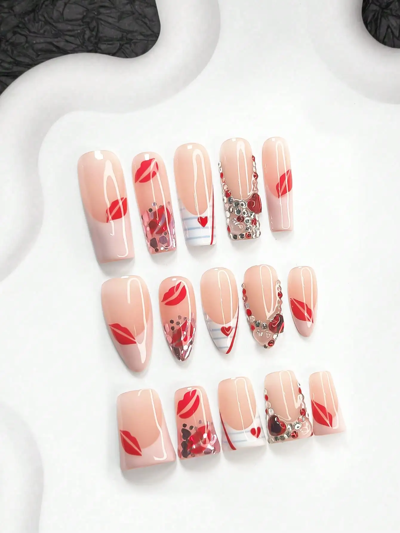 10pcs Vintage French Manicure Stickers, Autumn Nail Art Set, Hand-Painted Mixed Floral Pattern Nail Decorations, Shiny Silver Beads, White Petals, Brown Polka Dots, Warm Tones, Brown Nail Polish, Mature And Steady, Includes Tool Kit (1 Jelly Sticker + 1 N
10pcs Vintage French Manicure Stickers, Autumn Nail Art Set, Hand-Painted Mixed Floral Pattern Nail Decorations, Shiny Silver Beads, White Petals, Brown Polka Dots, Warm Tones, Brown Nail Polish, Mature And Steady, Includes Tool Kit (1 Jelly Sticker + 1 N