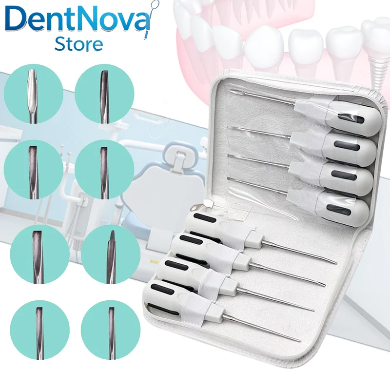 8Pcs Dental Root Tip Elevator Set Stainless Steel Apical Extractor Surgical Luxating Lift
8Pcs Dental Root Tip Elevator Set Stainless Steel Apical Extractor Surgical Luxating Lift