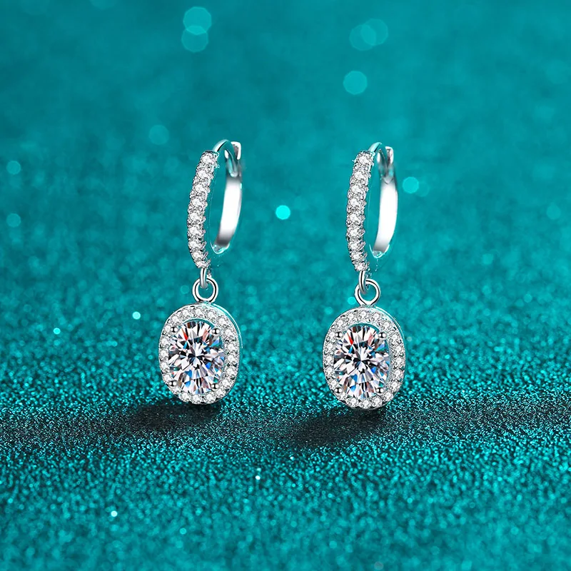 Wholesale Manufacturers Lab Diamond Oval Cut 2CT Moissanite Earrings S925 Sterling Silver PT950 Plated Earrings Jewellery
Wholesale Manufacturers Lab Diamond Oval Cut 2CT Moissanite Earrings S925 Sterling Silver PT950 Plated Earrings Jewellery