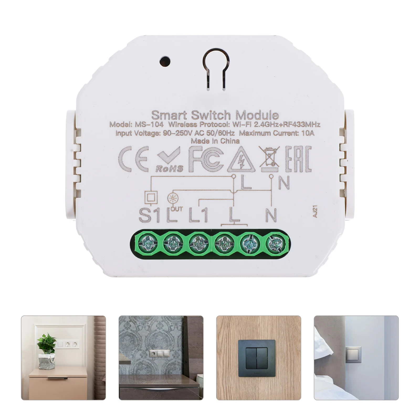 LED Module Smart Switch Tools Parts for Ceiling Fan Remote Control Halogen Lamps ABS Wireless Work Led Wifi
LED Module Smart Switch Tools Parts for Ceiling Fan Remote Control Halogen Lamps ABS Wireless Work Led Wifi