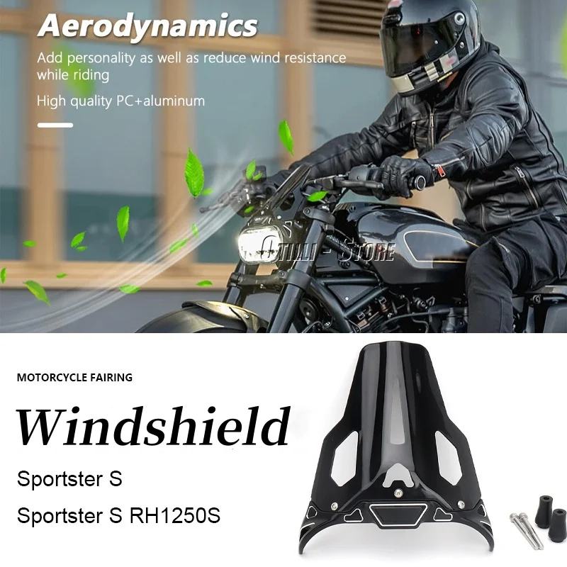 Motorcycle Windshield Wind Deflector Front Windscreen Fairing For Sportster S SPORTSTER S RH1250S 2021-2023 Moto Accessories
Motorcycle Windshield Wind Deflector Front Windscreen Fairing For Sportster S SPORTSTER S RH1250S 2021-2023 Moto Accessories