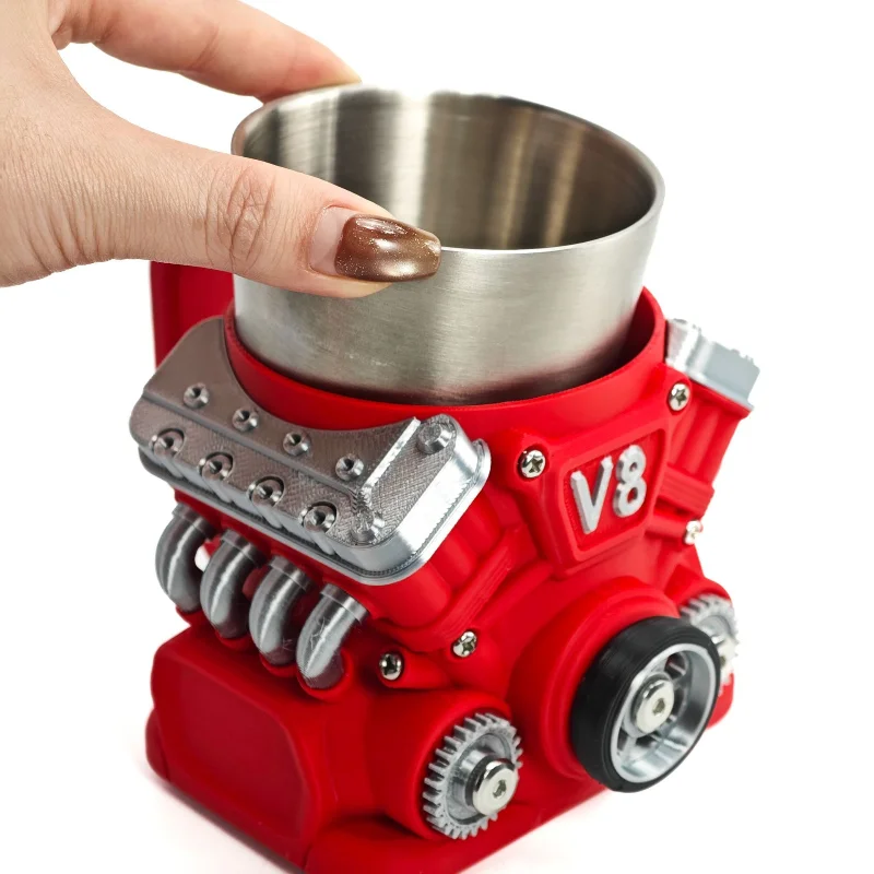 Кружка для кофе из нержавеющей стали с дизайном двигателя V8, забавная кружка с дизайном двигателя V6, кофейная чашка, кружка для коктейлей, чайная чашка для автолюбителей
Кружка для кофе из нержавеющей стали с дизайном двигателя V8, забавная кружка с дизайном двигателя V6, кофейная чашка, кружка для коктейлей, чайная чашка для автолюбителей