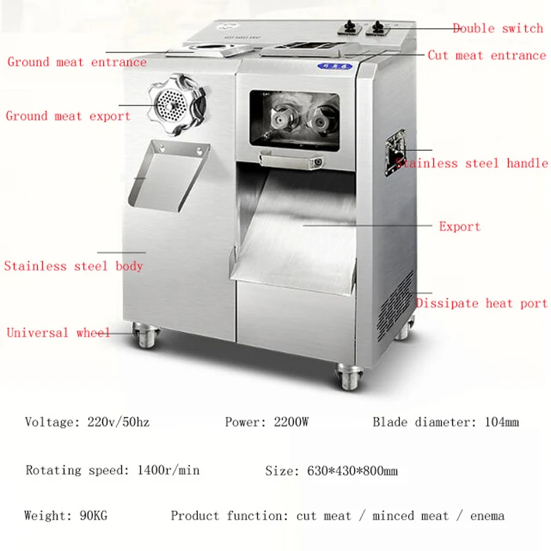 Electric Meat Cutter Household Vegetable Cutter Machine Commercial Vegetable Cutting Machine Electric Meat Slicer
Electric Meat Cutter Household Vegetable Cutter Machine Commercial Vegetable Cutting Machine Electric Meat Slicer