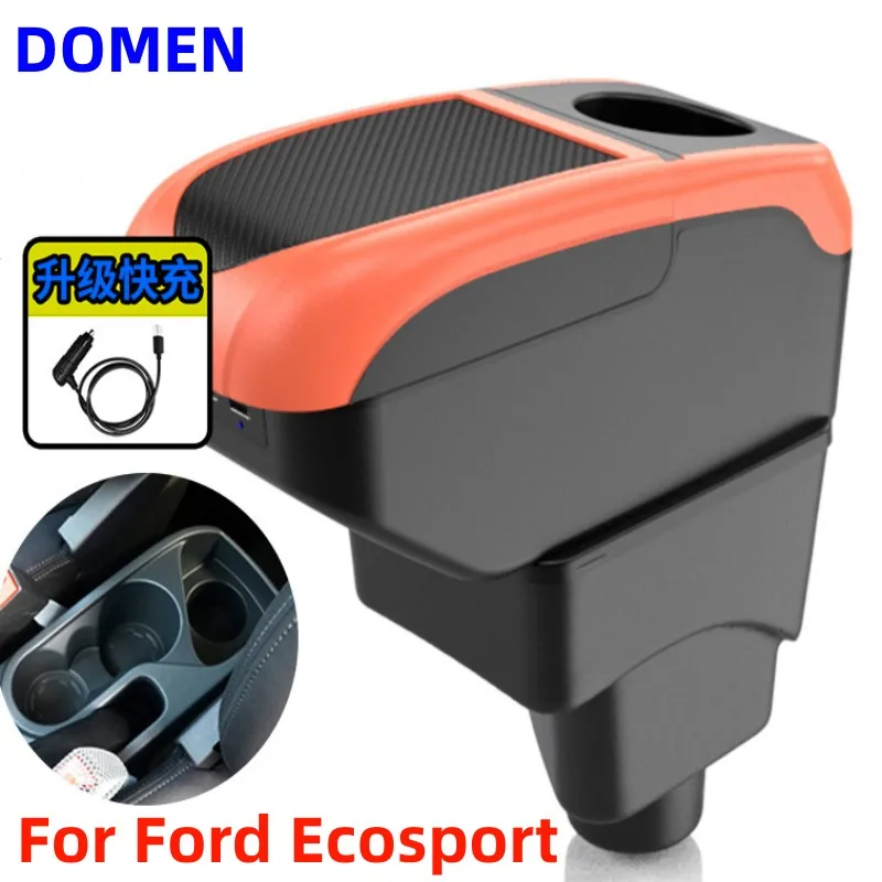 For Ford Ecosport Armrest Box Special modified interior accessories for the central armrest box Large Space Dual Layer USB
For Ford Ecosport Armrest Box Special modified interior accessories for the central armrest box Large Space Dual Layer USB