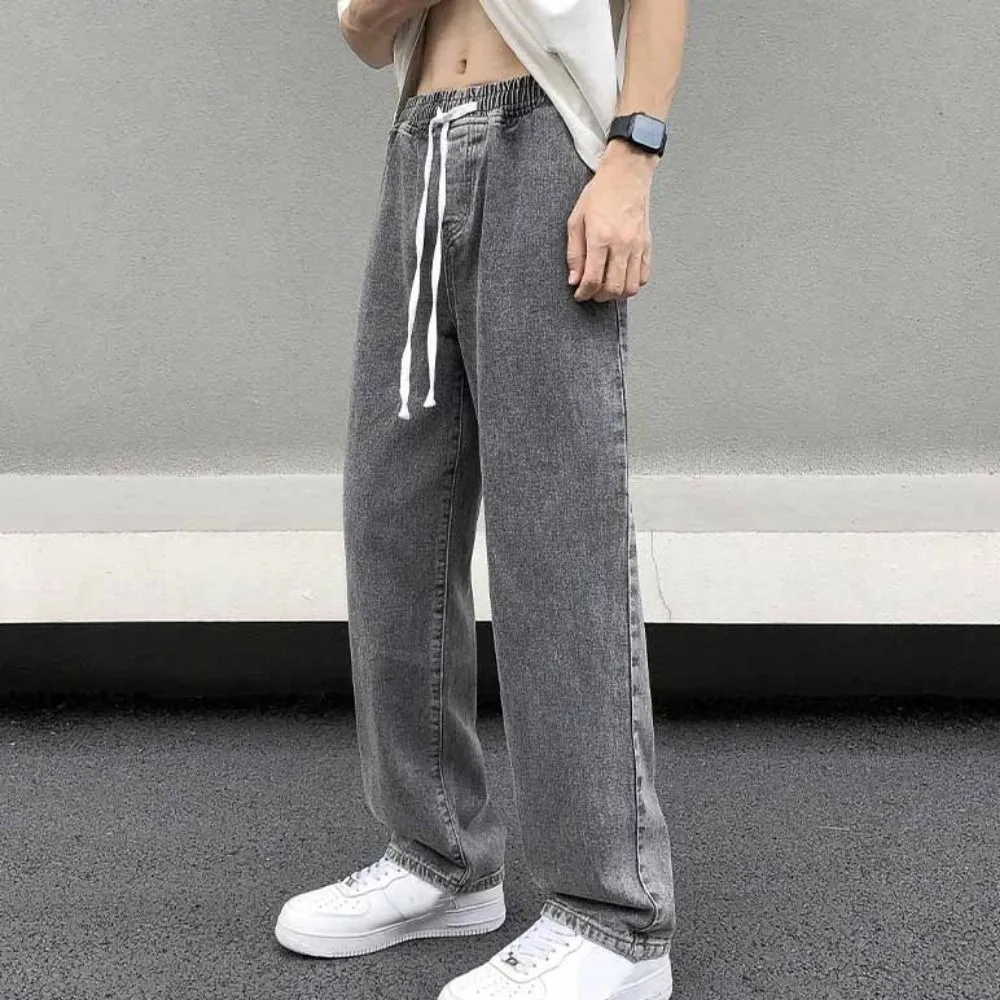 Elastic Waist Men's Casual Jeans Straight Leg Wide Leg Wide Leg Pants Loose Fit Basic Design Baggy Pants Street Fashion
Elastic Waist Men's Casual Jeans Straight Leg Wide Leg Wide Leg Pants Loose Fit Basic Design Baggy Pants Street Fashion
