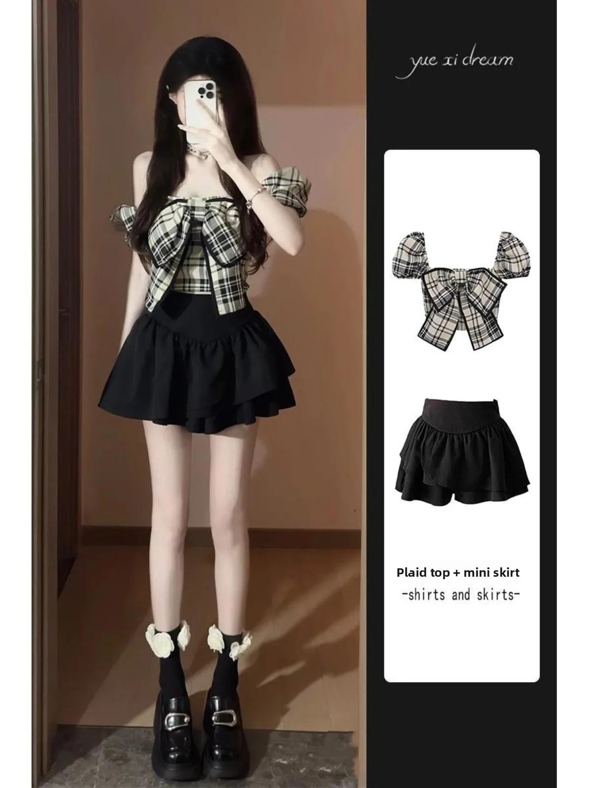 Early Summer Spicy Girl Knot Shirt And Short Skirt Set Women's Two-Piece Fashionable Outfit Trendy Streetwear
Early Summer Spicy Girl Knot Shirt And Short Skirt Set Women's Two-Piece Fashionable Outfit Trendy Streetwear