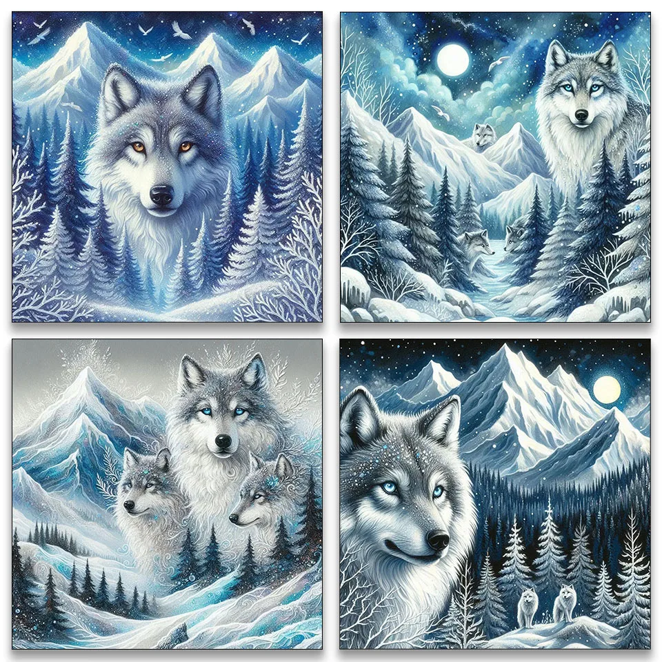 5D DIY Diamond Snow Mountain and Wolf Landscape Full Diamond Mosaic Embroidery Water Diamond Home Decoration Gift
5D DIY Diamond Snow Mountain and Wolf Landscape Full Diamond Mosaic Embroidery Water Diamond Home Decoration Gift