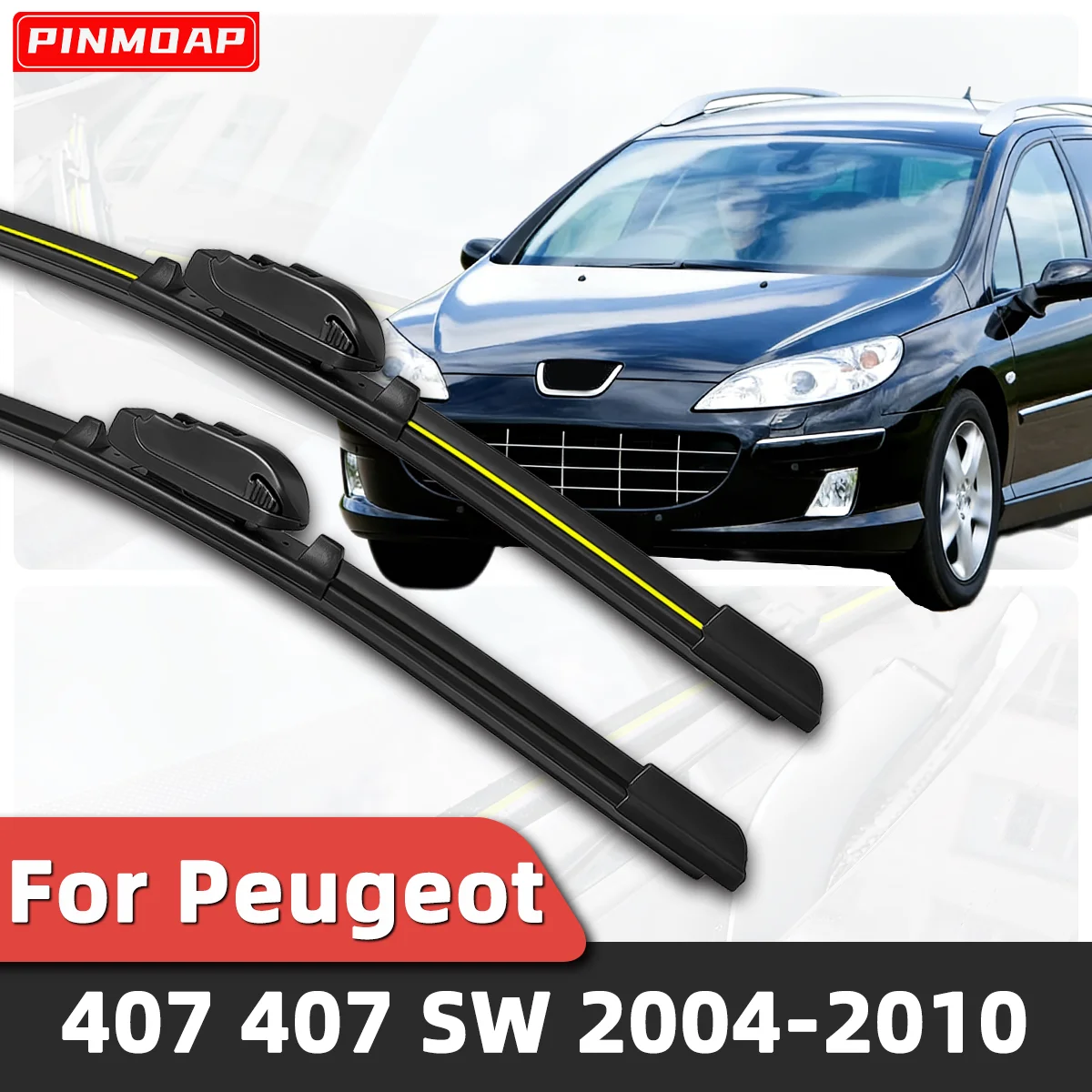 PINMOAP 2PCS Front Windshield Wiper Suitable Fit For Peugeot 407 407 SW 2004-2010 Front Windshield Silent Wiper Automotive Parts
PINMOAP 2PCS Front Windshield Wiper Suitable Fit For Peugeot 407 407 SW 2004-2010 Front Windshield Silent Wiper Automotive Parts