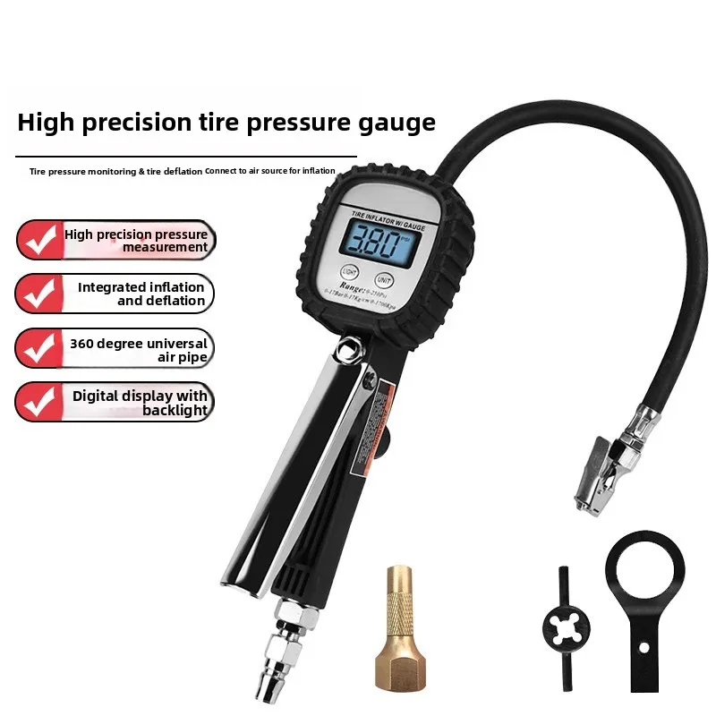 Digital Tire Inflator Gun Digital Tire Pressure Gauge Inflation Gauge KLP86003 Upgraded Quick Chuck
Digital Tire Inflator Gun Digital Tire Pressure Gauge Inflation Gauge KLP86003 Upgraded Quick Chuck