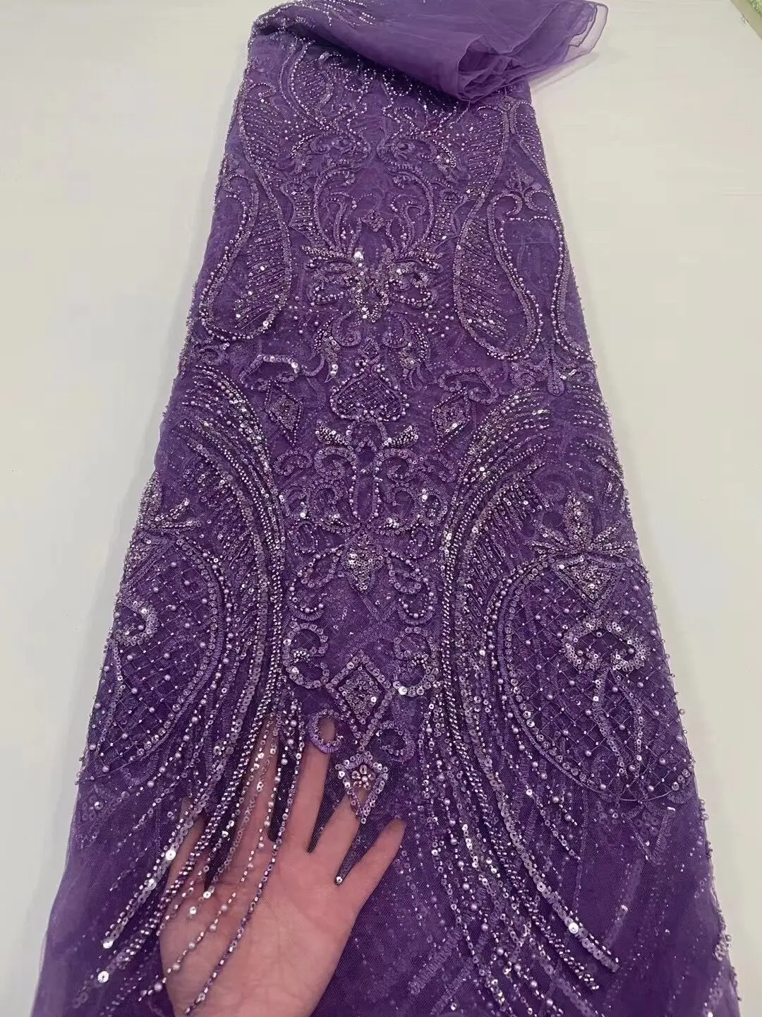 African Sequins Lace Fabric French Tulle Lace Fabric ZH-1228315 Beaded Embroidery Mesh Fabric For Party Wedding Dress
African Sequins Lace Fabric French Tulle Lace Fabric ZH-1228315 Beaded Embroidery Mesh Fabric For Party Wedding Dress