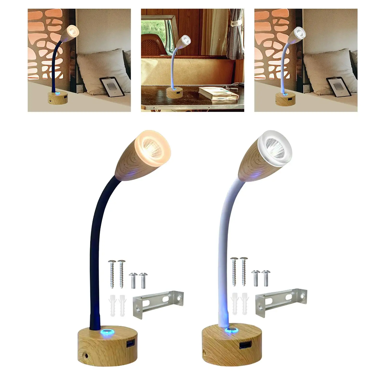 Rvs LED Reading Light Portable Bedside Book Lights for Travel Trailer Camper
Rvs LED Reading Light Portable Bedside Book Lights for Travel Trailer Camper