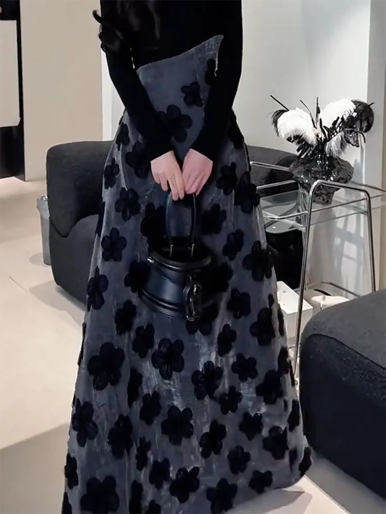 Новая женская юбка миди А-силуэта с высокой талией, с цветочным принтом, свободного кроя, осенне-зимняя, в корейском стиле
Новая женская юбка миди А-силуэта с высокой талией, с цветочным принтом, свободного кроя, осенне-зимняя, в корейском стиле