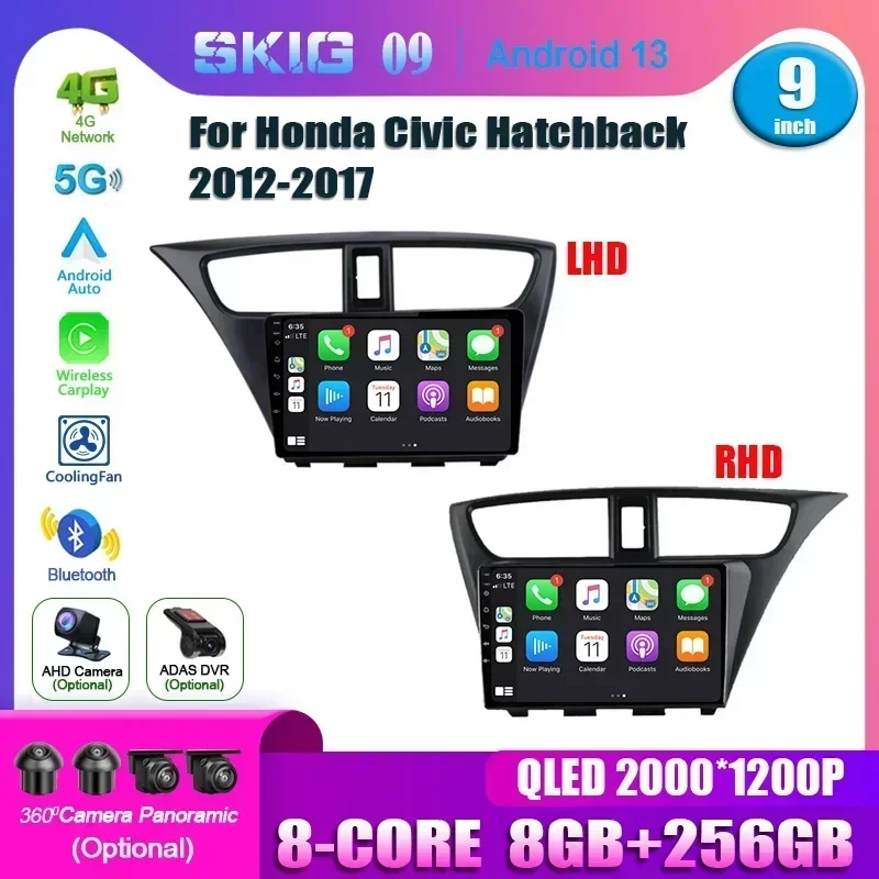 For Honda Civic 9 FK FB 2012 - 2017 Android 14 Car Stereo Radio Multimedia Video Navigation 4G GPS Head Unit
For Honda Civic 9 FK FB 2012 - 2017 Android 14 Car Stereo Radio Multimedia Video Navigation 4G GPS Head Unit