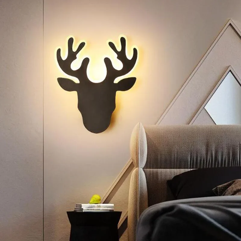 Creative Bedroom LED Wall Lamp Nordic Luxury Deer Acrylic Wall Light Living Room Hallway Corridor Kid's Room Decoration Lighting
Creative Bedroom LED Wall Lamp Nordic Luxury Deer Acrylic Wall Light Living Room Hallway Corridor Kid's Room Decoration Lighting