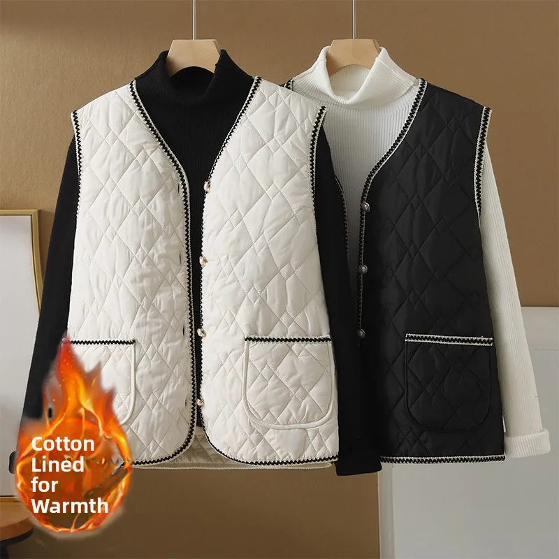 plus Size Women's Cotton Vest Jaet Autumn Winter Thiened round Ne Commute Sle Small Fraance Sle Slimming Outerwear
plus Size Women's Cotton Vest Jaet Autumn Winter Thiened round Ne Commute Sle Small Fraance Sle Slimming Outerwear