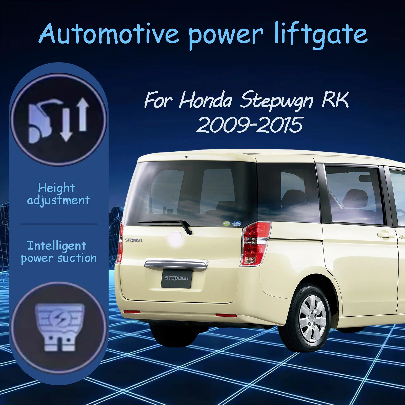 For Honda Stepwgn RK 2009-2015 Electric tailgate automatic suction locks suitable Trunk modification system 
For Honda Stepwgn RK 2009-2015 Electric tailgate automatic suction locks suitable Trunk modification system