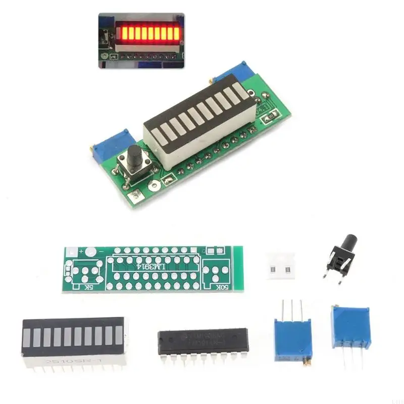 L41E Diy Kits LM3914 3.7V Lithium Battery Capacity Module Tester LED Displa
L41E Diy Kits LM3914 3.7V Lithium Battery Capacity Module Tester LED Displa