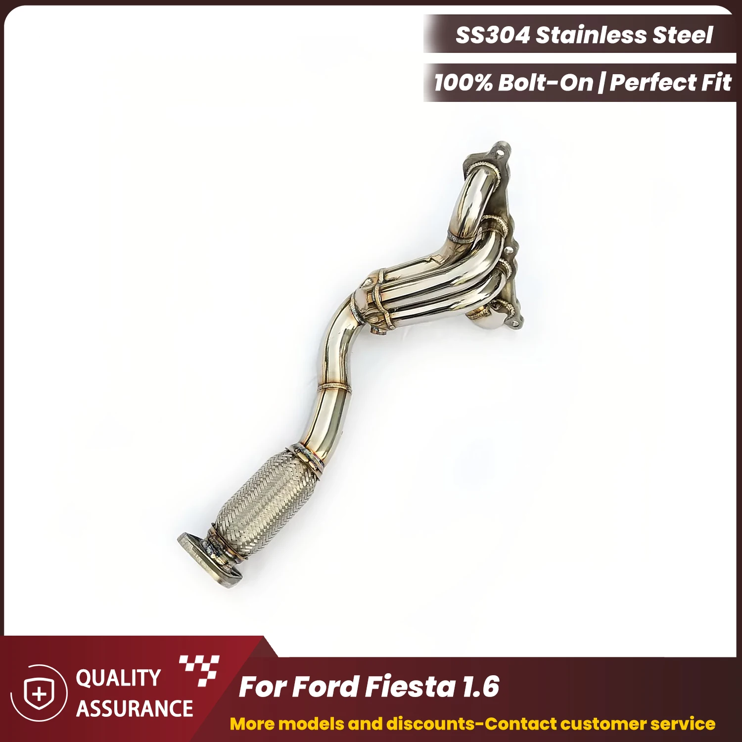 ECCF SUS304 Sports Headers For Ford Fiesta 1.6 Nice Collectr Aggressive Exhaust Sound High Flow Performance Upgrade
ECCF SUS304 Sports Headers For Ford Fiesta 1.6 Nice Collectr Aggressive Exhaust Sound High Flow Performance Upgrade