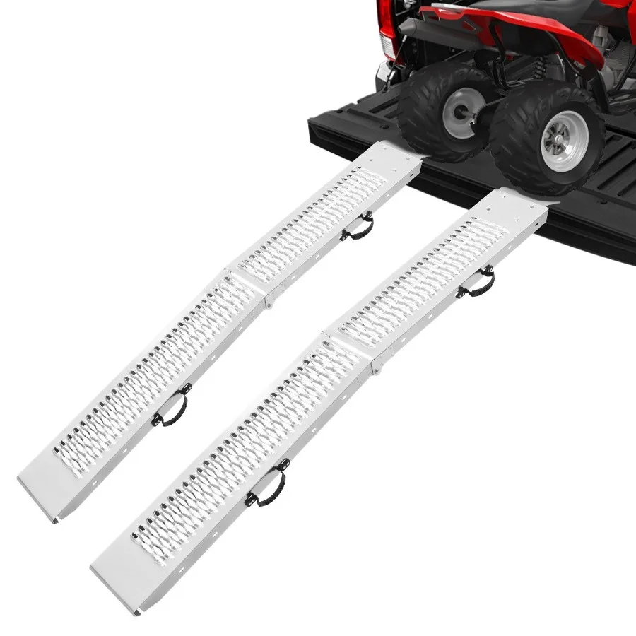 Aluminum Ramps 1000 lbs 2Pcs Heavy-duty with Wider Surface Universal Stable Loading Ramps with Handles for ATV UTV Motorcycle E
Aluminum Ramps 1000 lbs 2Pcs Heavy-duty with Wider Surface Universal Stable Loading Ramps with Handles for ATV UTV Motorcycle E