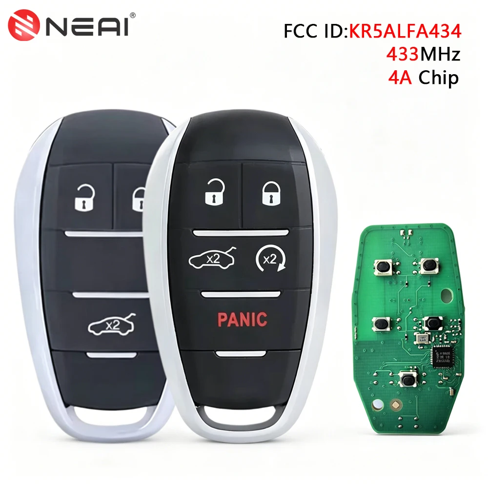Remote Car Key For Alfa Romeo Giulia Stelvio 2016 2017 2018 2019 2020 2021 2022 4A Chip 433MHz KR5ALFA434 Keyless Go Smart Keys
Remote Car Key For Alfa Romeo Giulia Stelvio 2016 2017 2018 2019 2020 2021 2022 4A Chip 433MHz KR5ALFA434 Keyless Go Smart Keys