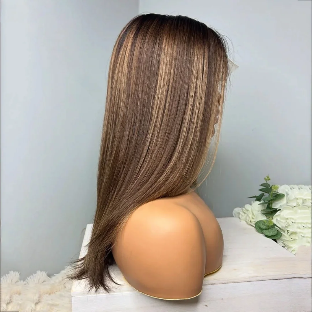 Highlight Blond Straight 18inch 5*5 Lace Front Hair 100% Human Hair Wig 150 Density with Baby Hair Pre-Plucked Soft Hair Wig
Highlight Blond Straight 18inch 5*5 Lace Front Hair 100% Human Hair Wig 150 Density with Baby Hair Pre-Plucked Soft Hair Wig