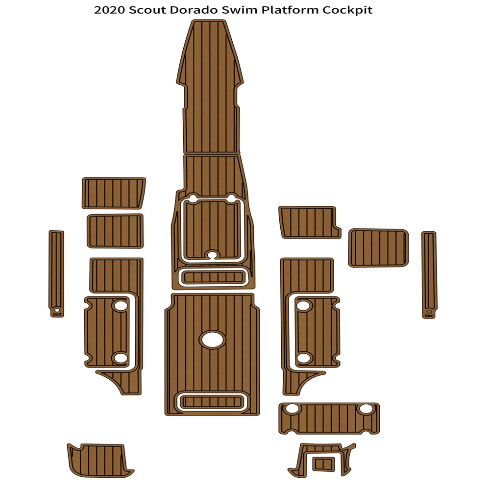 2020 Scout Dorado Swim Platform Cockpit Pad Boat EVA Foam Faux Teak Flooring Mat
2020 Scout Dorado Swim Platform Cockpit Pad Boat EVA Foam Faux Teak Flooring Mat