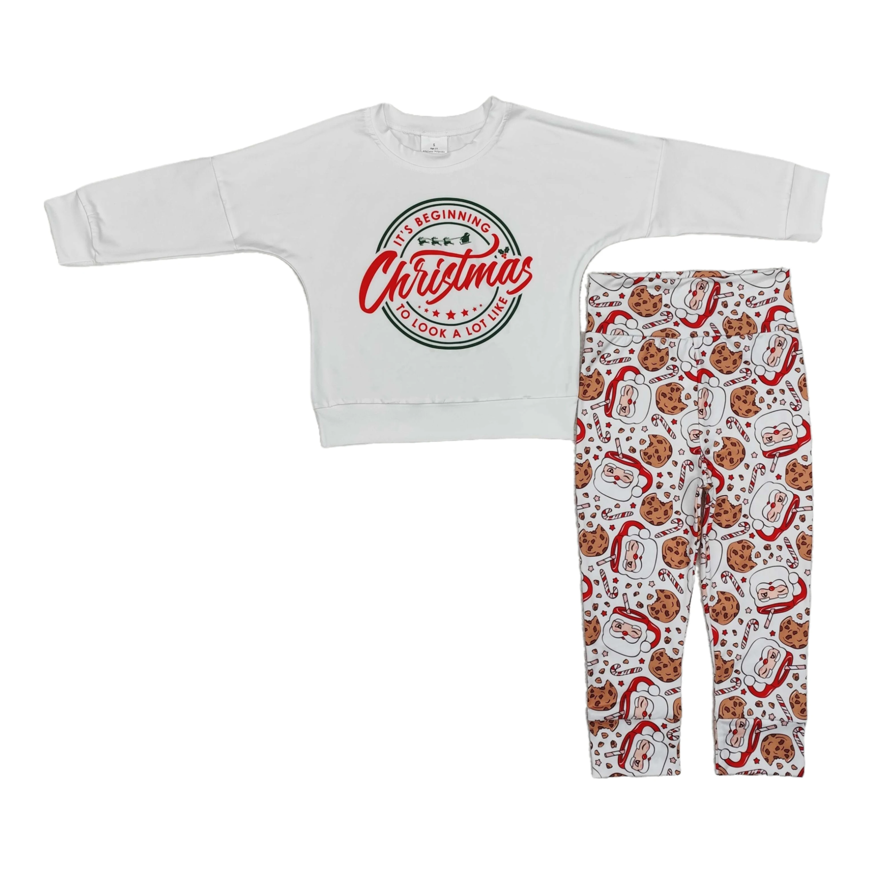 Wholesale Toddler White Long Sleeves Tops Baby Boy Christmas Santa Cake Leggings Pants Kids Boutique Set Children Outfit Clothes
Wholesale Toddler White Long Sleeves Tops Baby Boy Christmas Santa Cake Leggings Pants Kids Boutique Set Children Outfit Clothes