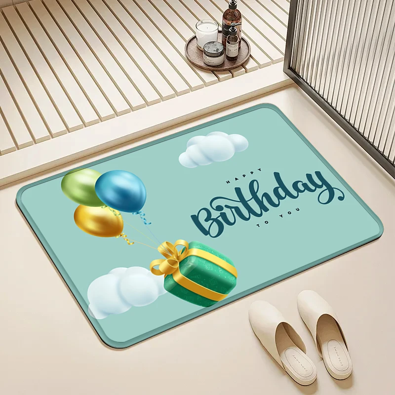 Happy Birthday Doormat Balloons Gift Box Non-Slip Floor Mat Home Entrance Door Rug Party Decor Supplies Celebration
Happy Birthday Doormat Balloons Gift Box Non-Slip Floor Mat Home Entrance Door Rug Party Decor Supplies Celebration