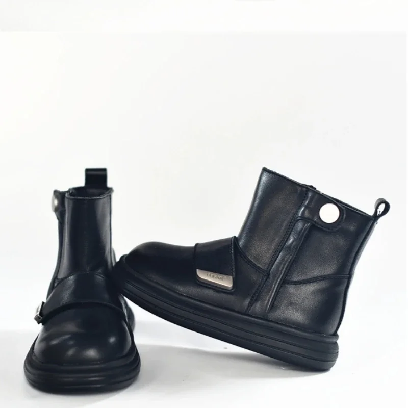 Детские ботинки из коровьей кожи, весенне-осенние ботильоны из натуральной кожи для девочек, зимние теплые плюшевые детские зимние ботинки для мальчиков
Детские ботинки из коровьей кожи, весенне-осенние ботильоны из натуральной кожи для девочек, зимние теплые плюшевые детские зимние ботинки для мальчиков