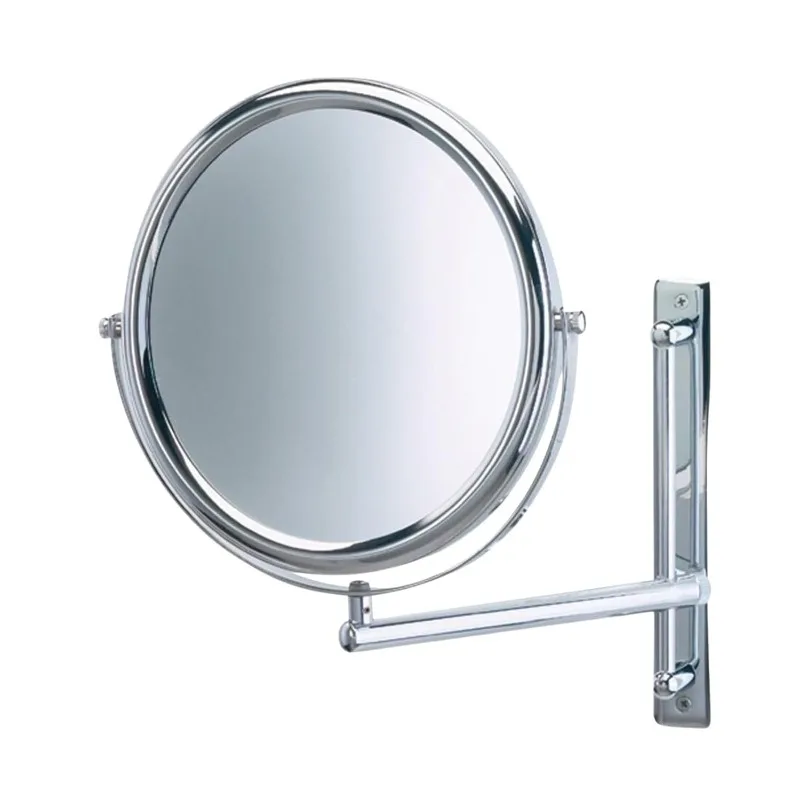 Two-Sided Wall-Mounted Makeup Mirror with 3X-1X Magnification –9” Diameter Mirror Extends 9” – Polished Chrome Finish - Model
Two-Sided Wall-Mounted Makeup Mirror with 3X-1X Magnification –9” Diameter Mirror Extends 9” – Polished Chrome Finish - Model