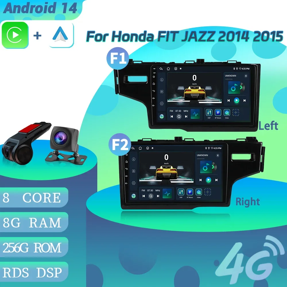 For Honda FIT JAZZ 2014 2015 Navigation BT CarPlay Car Radio Multimedia Video Player Android 14 intelligent system Screen Stereo
For Honda FIT JAZZ 2014 2015 Navigation BT CarPlay Car Radio Multimedia Video Player Android 14 intelligent system Screen Stereo