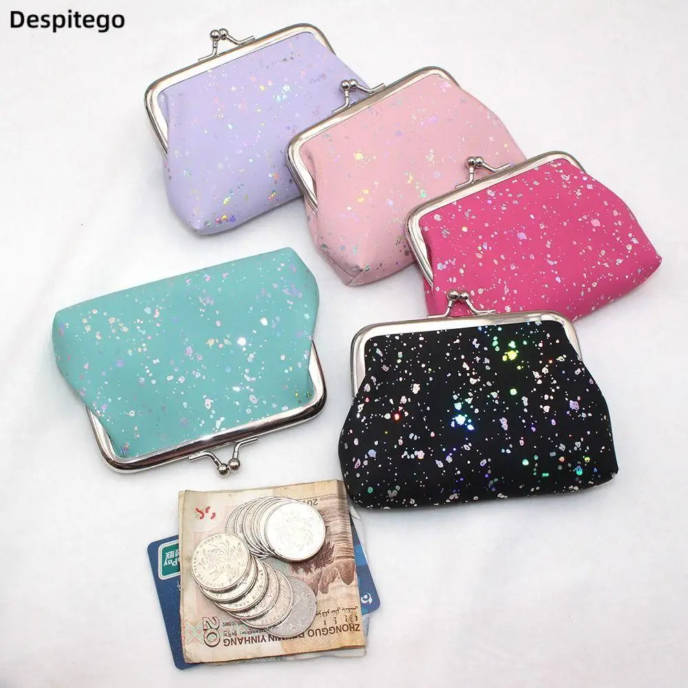 Shiny Coin Purse Small Purse Bag Clutch Lipstick Bag Card Holder Money Bag Storage Bag Kiss Clasp Lock Handbag
Shiny Coin Purse Small Purse Bag Clutch Lipstick Bag Card Holder Money Bag Storage Bag Kiss Clasp Lock Handbag