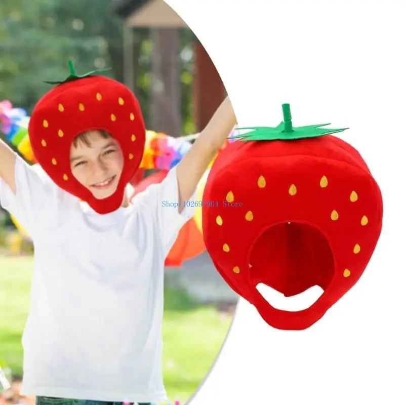N7YF Strawberry Headgear Plush Strawberry Hat,Fruit Headgear Fruits Cosplay Costume
N7YF Strawberry Headgear Plush Strawberry Hat,Fruit Headgear Fruits Cosplay Costume
