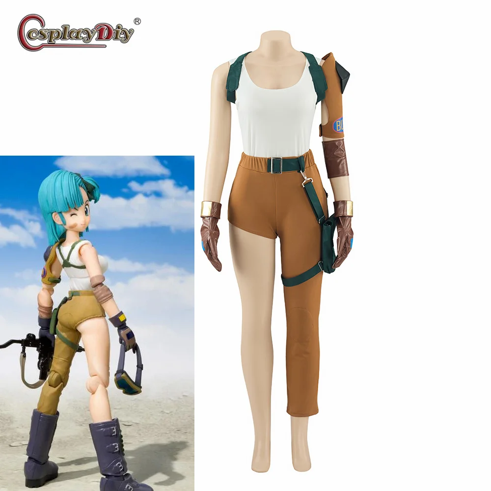 Anime Bulma Cosplay Costume Woman's Top Pants Gloves Suit Halloween Daily Party Show Outfit
Anime Bulma Cosplay Costume Woman's Top Pants Gloves Suit Halloween Daily Party Show Outfit