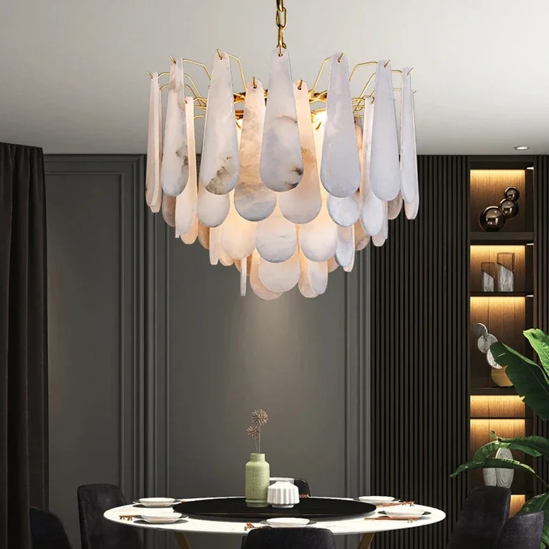 Luxury Marble Brass Chandelier Nordic Large Pendant Light for Villa Dining Room Home Decor Designer Lighting
Luxury Marble Brass Chandelier Nordic Large Pendant Light for Villa Dining Room Home Decor Designer Lighting